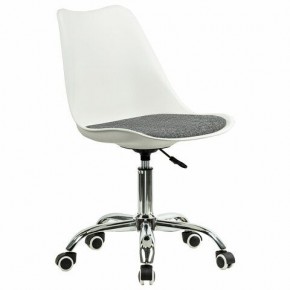 Кресло стул BRABIX "Eames MG-310 CH", хром, пластик белый, ткань серая, 532924 в Нижневартовске - nizhnevartovsk.mebel24.online | фото 2