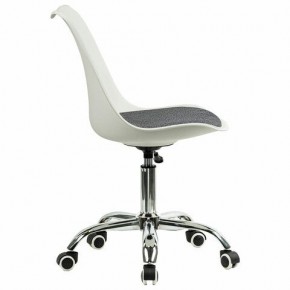 Кресло стул BRABIX "Eames MG-310 CH", хром, пластик белый, ткань серая, 532924 в Нижневартовске - nizhnevartovsk.mebel24.online | фото 3