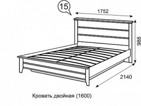 Кровать 1600 с ПМ София 15 в Нижневартовске - nizhnevartovsk.mebel24.online | фото 3