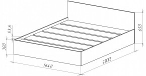 НИЦЦА-14 Кровать 1600 с настилом ЛДСП (НЦ.14) в Нижневартовске - nizhnevartovsk.mebel24.online | фото 3