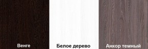 Кровать-чердак Пионер 1 (800*1900) Белое дерево, Анкор темный, Венге в Нижневартовске - nizhnevartovsk.mebel24.online | фото 3