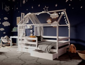 Кровать-домик 80*160 Белый в Нижневартовске - nizhnevartovsk.mebel24.online | фото 1
