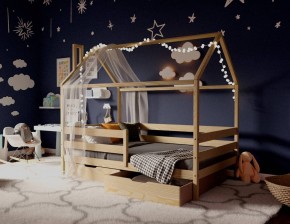 Кровать-домик 80*160 без покраски в Нижневартовске - nizhnevartovsk.mebel24.online | фото 1