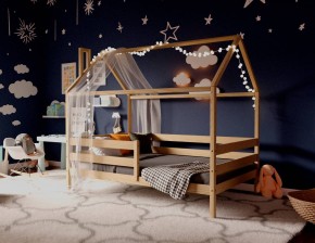 Кровать-домик 80*190 без покраски (без ящиков) в Нижневартовске - nizhnevartovsk.mebel24.online | фото