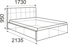 Кровать Изабелла с латами Newtone cacao 1400x2000 в Нижневартовске - nizhnevartovsk.mebel24.online | фото 6