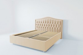 Кровать Калининград с ортопедическим основанием 800 (экокожа бежевая) в Нижневартовске - nizhnevartovsk.mebel24.online | фото 2