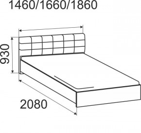 Кровать Лита с подъемным механизмом 1800*2000 в Нижневартовске - nizhnevartovsk.mebel24.online | фото 3