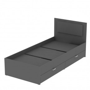 Кровать Ольга L47 (900) 2 ящика (Графит) в Нижневартовске - nizhnevartovsk.mebel24.online | фото