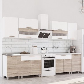 Кухня Айсбери 2.4 м (Белый/Дуб Сонома) в Нижневартовске - nizhnevartovsk.mebel24.online | фото