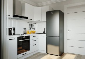 Кухонный гарнитур Белый Глянец 2200*1000 (Стол. 38мм) в Нижневартовске - nizhnevartovsk.mebel24.online | фото 1