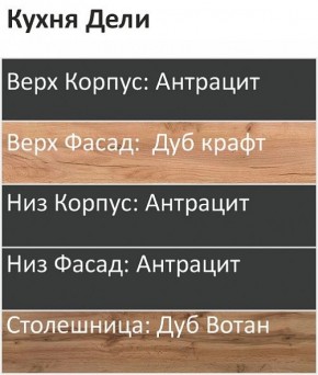 Кухонный гарнитур Дели 1000 (Стол. 38мм) в Нижневартовске - nizhnevartovsk.mebel24.online | фото 3