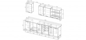 Кухонный гарнитур Каппучино 2800 (Стол. 26мм) в Нижневартовске - nizhnevartovsk.mebel24.online | фото 2