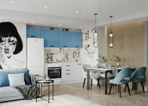 Кухонный гарнитур Капри 2550 (Стол. 26мм) в Нижневартовске - nizhnevartovsk.mebel24.online | фото