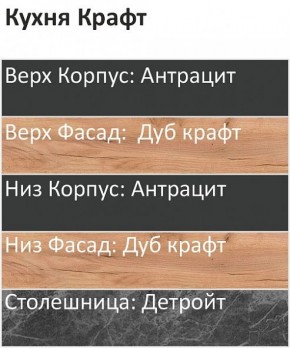 Кухонный гарнитур Крафт 2200 (Стол. 38мм) в Нижневартовске - nizhnevartovsk.mebel24.online | фото 3