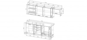 Кухонный гарнитур Меренга 2550 (Стол. 38мм) в Нижневартовске - nizhnevartovsk.mebel24.online | фото 2