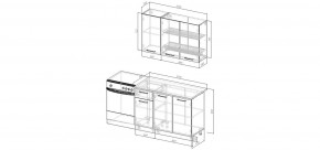 Кухонный гарнитур Ниагара 1200 (Стол. 26мм) в Нижневартовске - nizhnevartovsk.mebel24.online | фото 2