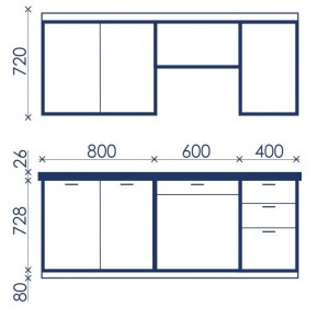 Кухонный гарнитур Ольвия-6 (1.8м) в Нижневартовске - nizhnevartovsk.mebel24.online | фото 4