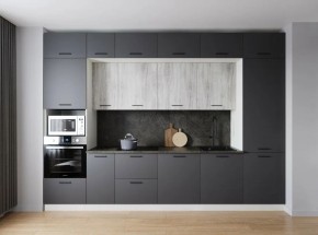 Кухонный гарнитур Санторини 3400 (Стол. 38мм) в Нижневартовске - nizhnevartovsk.mebel24.online | фото 1