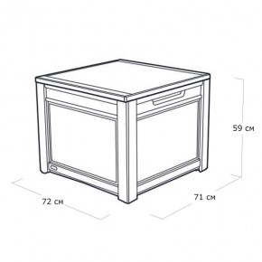 Квадратный сундук Cube Rattan 208 л в Нижневартовске - nizhnevartovsk.mebel24.online | фото 5