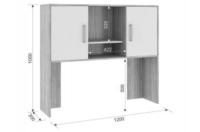 ЛАЙТ 2 Надстройка стола компьютерного (1200) в Нижневартовске - nizhnevartovsk.mebel24.online | фото 2