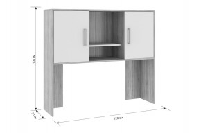 ЛАЙТ 2 Надстройка стола компьютерного (1200) в Нижневартовске - nizhnevartovsk.mebel24.online | фото 3