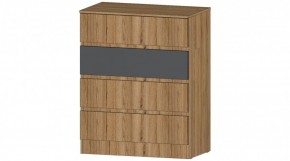 ЛЕНОРА Комод 4 ящика (графит) в Нижневартовске - nizhnevartovsk.mebel24.online | фото
