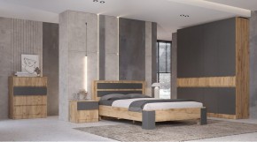 ЛЕНОРА Спальный гарнитур (модульный) графит в Нижневартовске - nizhnevartovsk.mebel24.online | фото