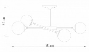 Люстра на штанге Arte Lamp Marco A2703PL-6SG в Нижневартовске - nizhnevartovsk.mebel24.online | фото 2