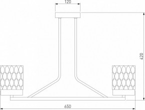 Люстра на штанге Eurosvet Calle 60127/6 латунь в Нижневартовске - nizhnevartovsk.mebel24.online | фото 4