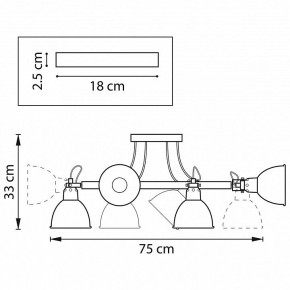 Люстра на штанге Lightstar Acrobata 761063 в Нижневартовске - nizhnevartovsk.mebel24.online | фото 2