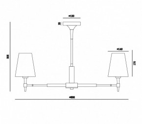 Люстра на штанге Maytoni Zaragoza H001CL-07BS в Нижневартовске - nizhnevartovsk.mebel24.online | фото 4