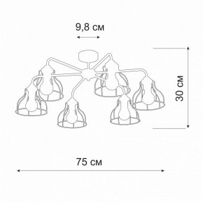 Люстра на штанге Vitaluce V3102 V3102-0/6PL в Нижневартовске - nizhnevartovsk.mebel24.online | фото 2