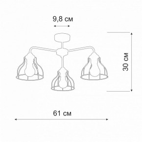 Люстра на штанге Vitaluce V3102 V3102-1/3PL в Нижневартовске - nizhnevartovsk.mebel24.online | фото 2