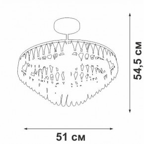 Люстра на штанге Vitaluce V5352 V5352-1/5PL в Нижневартовске - nizhnevartovsk.mebel24.online | фото
