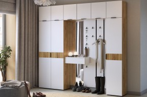 МЕБЕЛЬСОН К33 Прихожая (дуб крафт золотой/белое дерево) в Нижневартовске - nizhnevartovsk.mebel24.online | фото