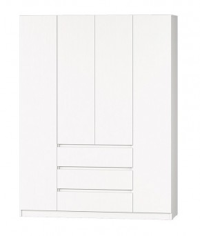МС "Хилтон" Шкаф №1 1600 (Белый текстурный) в Нижневартовске - nizhnevartovsk.mebel24.online | фото 2