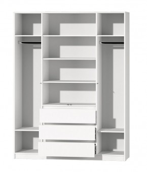 МС "Хилтон" Шкаф №1 1600 (Белый текстурный) в Нижневартовске - nizhnevartovsk.mebel24.online | фото 3