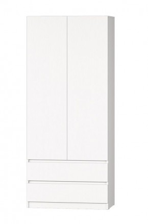 МС "Хилтон" Шкаф №3 900 (Белый текстурный) в Нижневартовске - nizhnevartovsk.mebel24.online | фото 2