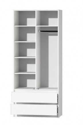 МС "Хилтон" Шкаф №3 900 (Белый текстурный) в Нижневартовске - nizhnevartovsk.mebel24.online | фото 3
