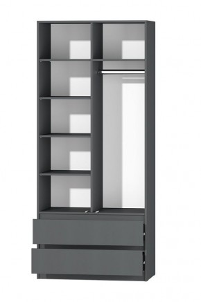 МС "Хилтон" Шкаф №3 900 (Графит) в Нижневартовске - nizhnevartovsk.mebel24.online | фото 3