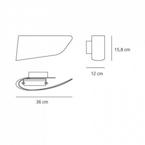 Накладной светильник Artemide  1230030A в Нижневартовске - nizhnevartovsk.mebel24.online | фото 2