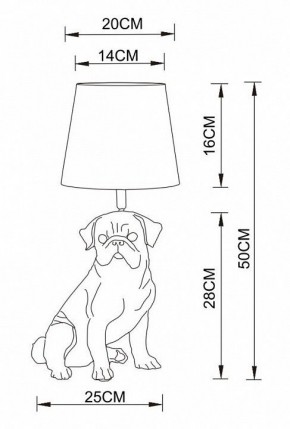 Настольная лампа декоративная Arte Lamp Bobby A1512LT-1WH в Нижневартовске - nizhnevartovsk.mebel24.online | фото 2