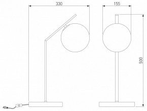 Настольная лампа декоративная Eurosvet Shape 01213/1 хром в Нижневартовске - nizhnevartovsk.mebel24.online | фото 3