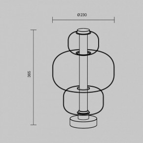 Настольная лампа декоративная Maytoni Atmos MOD364TL-L15B3K в Нижневартовске - nizhnevartovsk.mebel24.online | фото 5