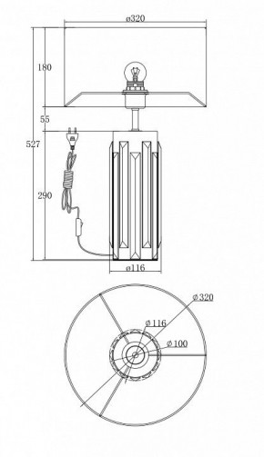 Настольная лампа декоративная Maytoni Muse MOD304TL-01G в Нижневартовске - nizhnevartovsk.mebel24.online | фото 3