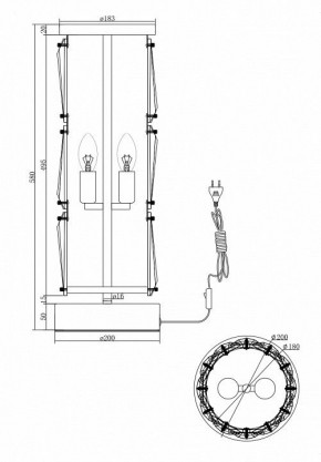 Настольная лампа декоративная Maytoni Puntes MOD043TL-02CH в Нижневартовске - nizhnevartovsk.mebel24.online | фото 4