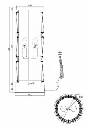 Настольная лампа декоративная Maytoni Puntes MOD043TL-02G в Нижневартовске - nizhnevartovsk.mebel24.online | фото 3