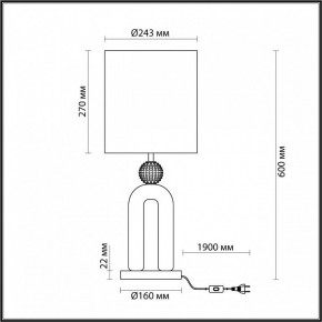 Настольная лампа декоративная Odeon Light Bagel 5410/1T в Нижневартовске - nizhnevartovsk.mebel24.online | фото 4