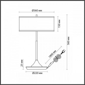 Настольная лампа декоративная Odeon Light Bergi 5064/2T в Нижневартовске - nizhnevartovsk.mebel24.online | фото 8