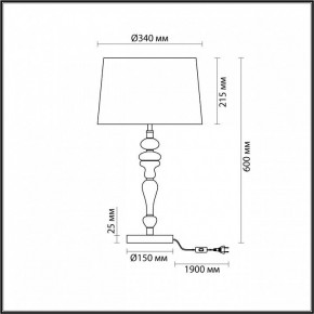 Настольная лампа декоративная Odeon Light Homi 5040/1T в Нижневартовске - nizhnevartovsk.mebel24.online | фото 4